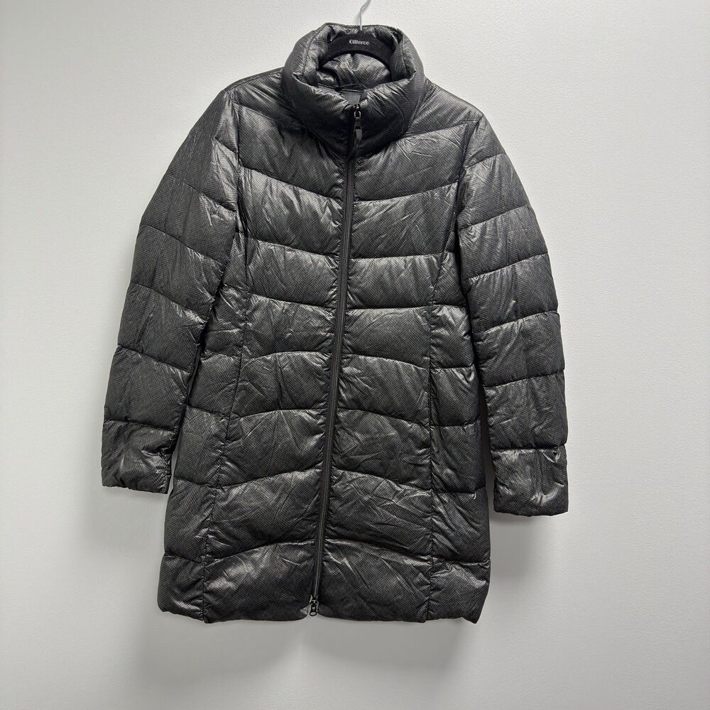 Uniqlo Ultra Light Down Longline Puffer Black Jacket Size 6 Packable